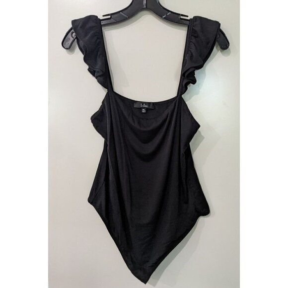New Lulu's | Repeat After Me Sleeveless Bodysuit in Black - Picture 2 of 8